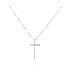 White Gold Cross Necklace