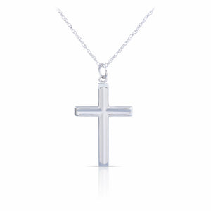 White Gold Cross Pendant