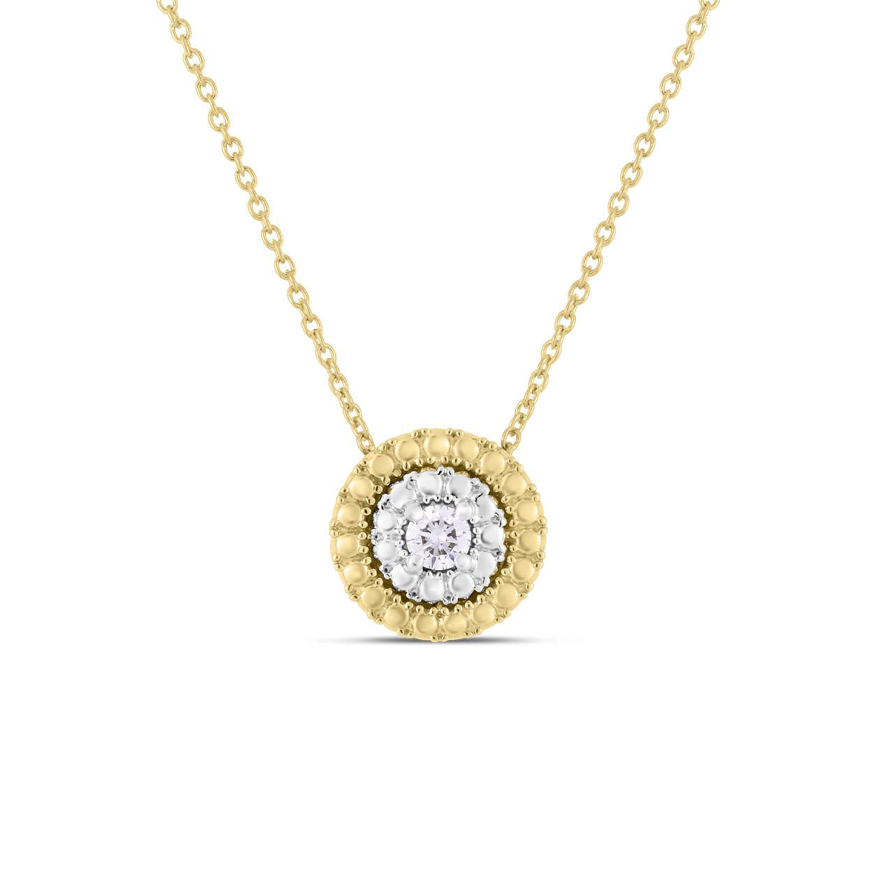 Roberto Coin Diamond Dot Small Necklace