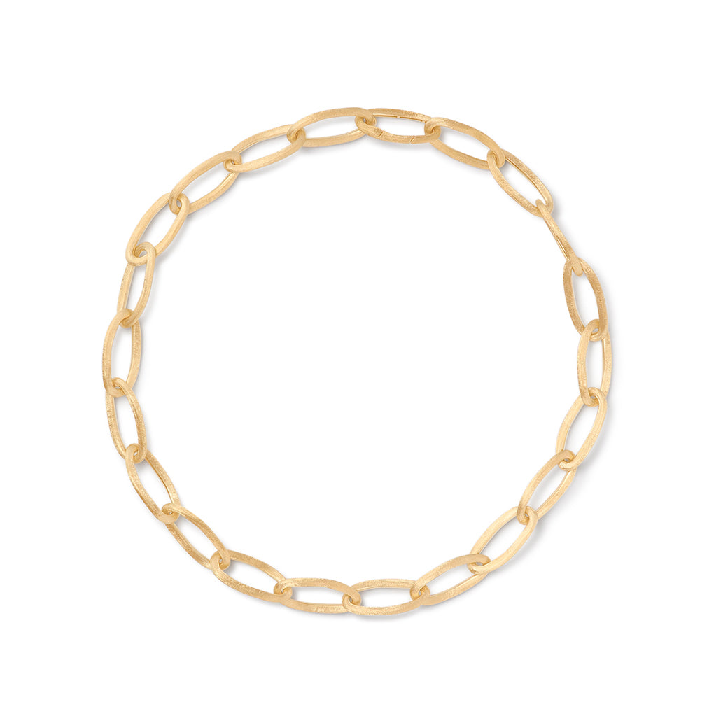 Marco Bicego Jaipur Gold Collection 18K Yellow Gold Oval Link Necklace