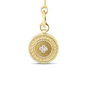 Roberto Coin Small Diamond Medallion Pendant