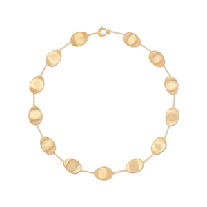 Marco Bicego Lunaria Collection 18 Karat Yellow Gold Petal Single Strand Necklace