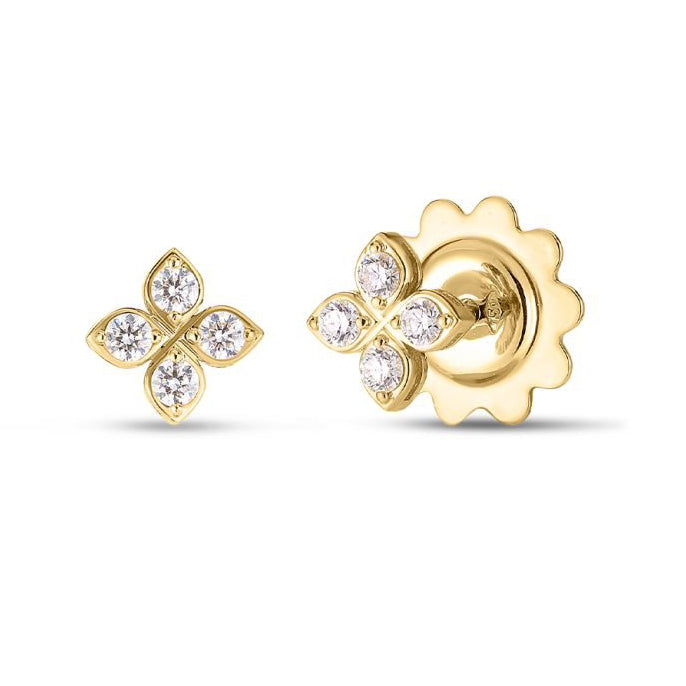 Roberto Coin Love in Verona Flower Diamond Studs