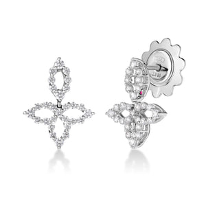Roberto Coin Diamond Petal Earrings