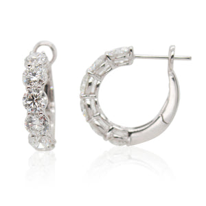 Diamond Hoop Earrings