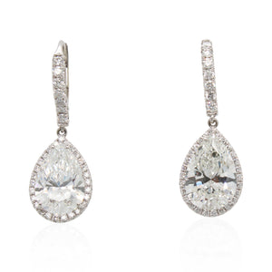 Diamonds of Wonder Pear-Shaped Diamond Dangle Earrings