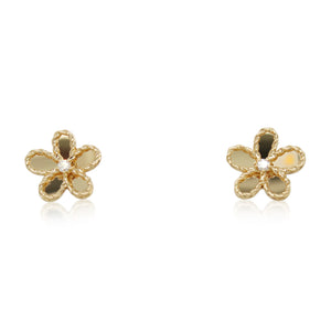 Roberto Coin Jasmine Tiny Flower Diamond Studs