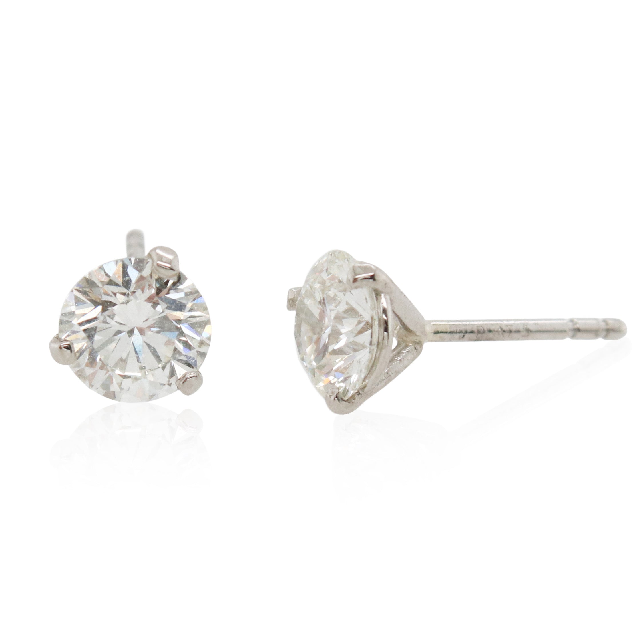 0.54ct Total Weight Diamond Stud Earrings