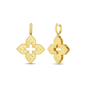 Roberto Coin Diamond Venetian Princess Dangle Earrings