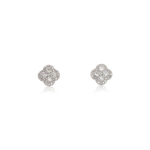 Diamond Halo Stud Earrings