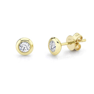 Diamond Bezel Set Studs