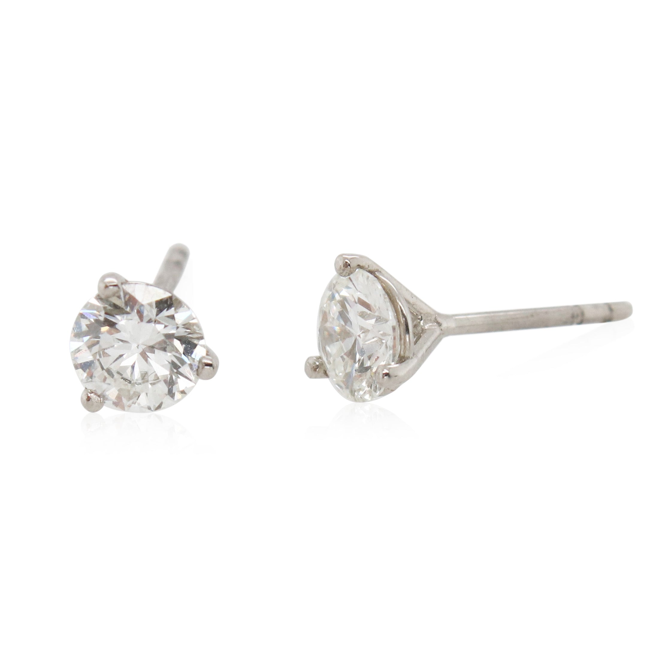 Diamonds of Wonder Platinum Diamond Stud Earrings