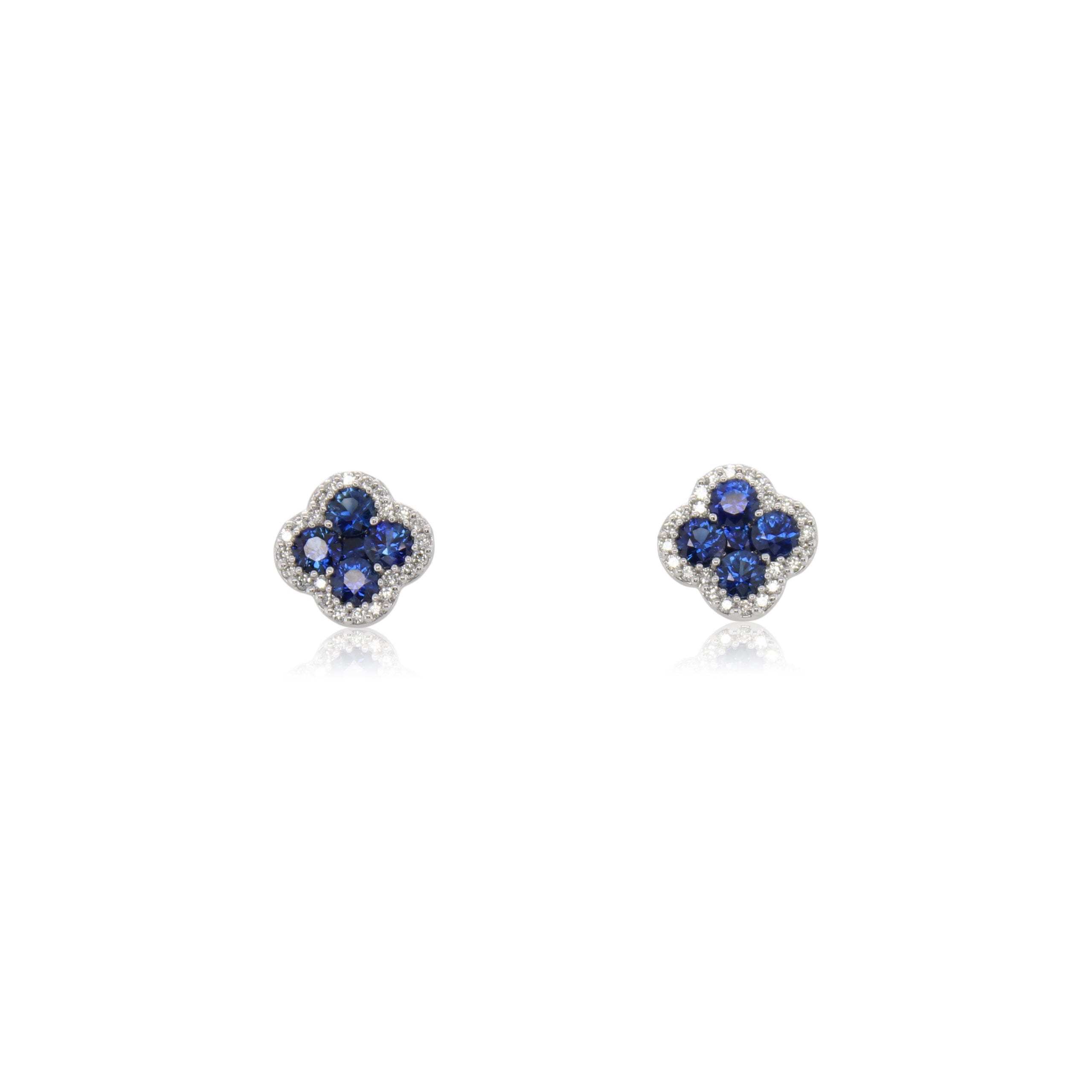 Sapphire and Diamond Earrings