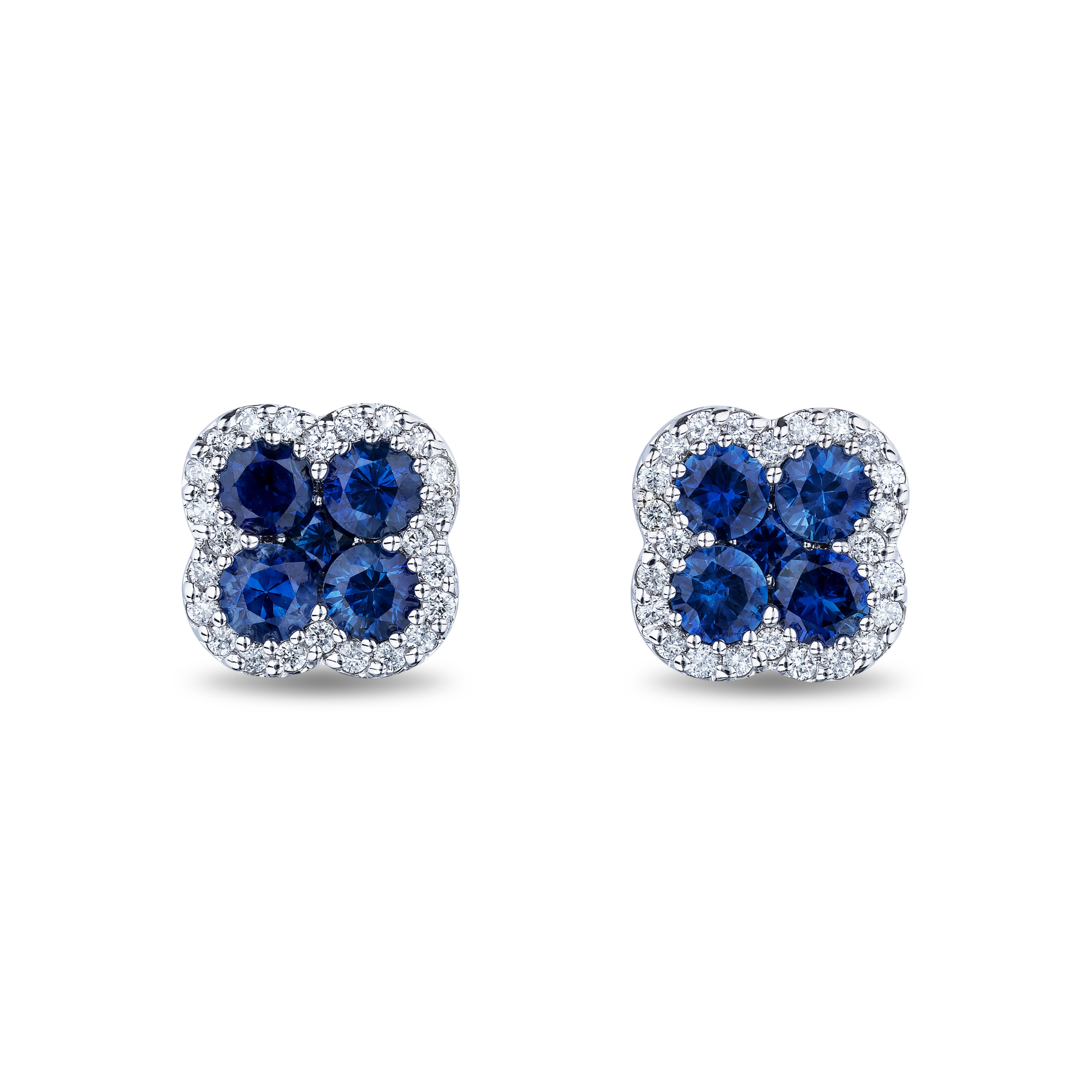 Sapphire and Diamond Earrings