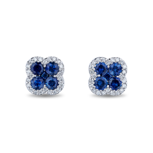 Sapphire and Diamond Earrings