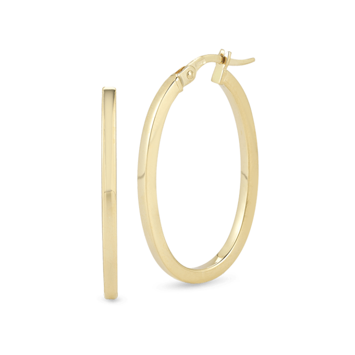 Roberto Coin Small Oval Hoops