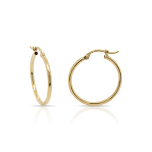 Yellow Gold Hoop Earrings