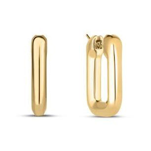 Roberto Coin Yellow Gold Small Square Earrings
