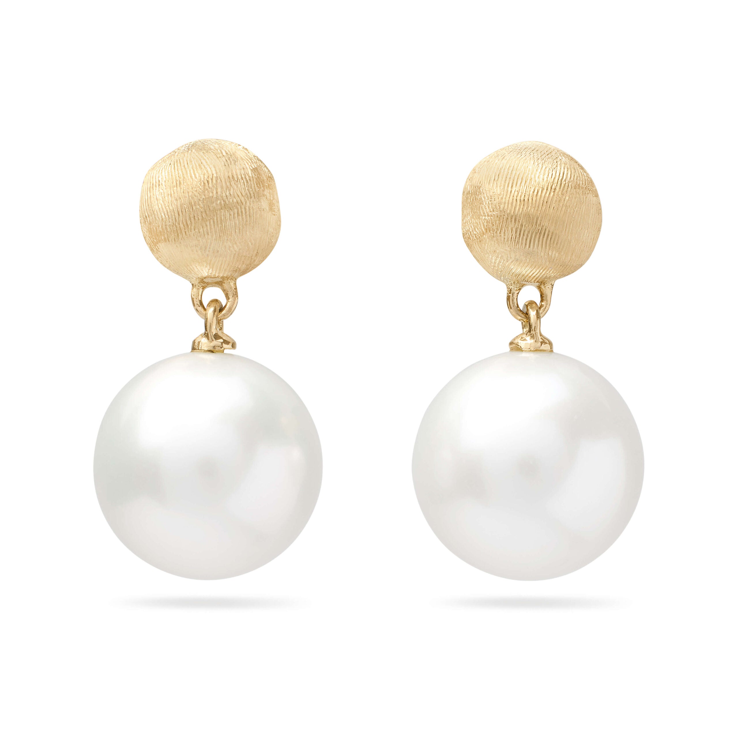 Marco Bicego Africa Collection 18k Yellow Gold Small Pearl Drop Earrings