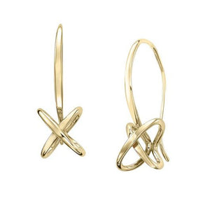 Yellow Gold Kiss Earrings