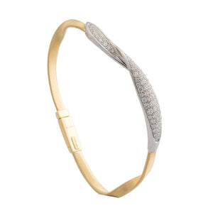 Marco Bicego Marrakech Collection 18k Yellow Gold Diamond Twist Bracelet