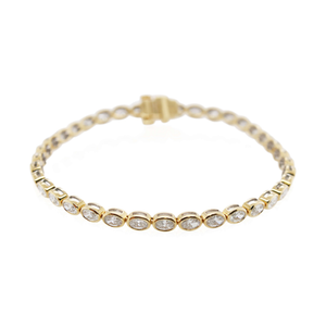 Bezel Set East-West Diamond Bracelet