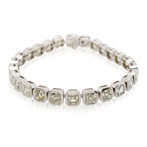 Diamonds of Wonder Asscher Cut Diamond Bracelet