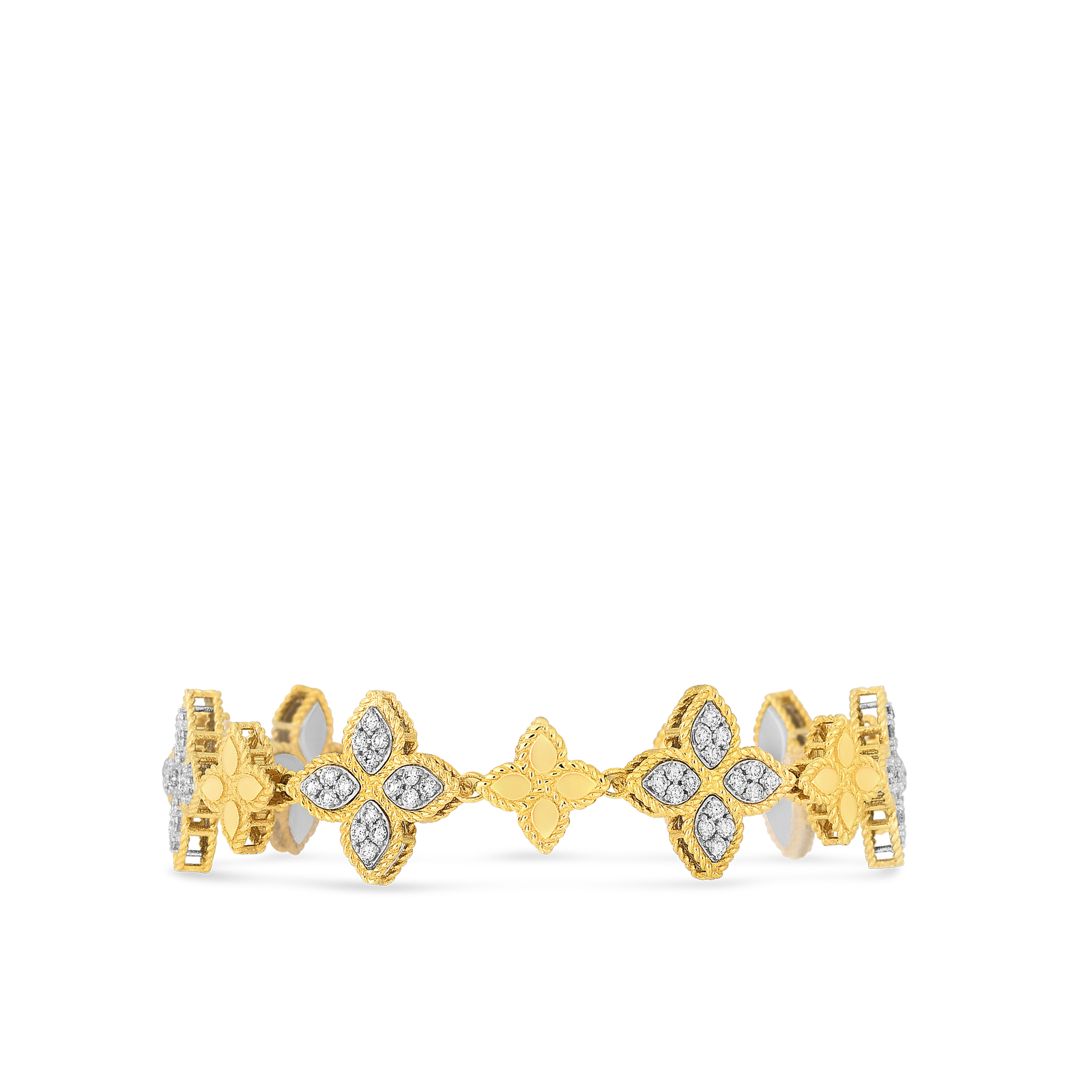 Roberto Coin Diamond Princess Flower Bracelet
