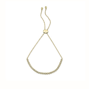 Yellow Gold Diamond Bolo Bracelet