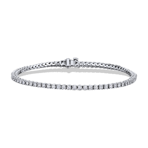 Four Prong Diamond Tennis Bracelet