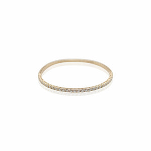 Yellow Gold Diamond Bangle Bracelet