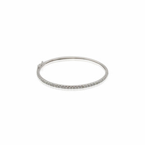 White Gold Diamond Bangle Bracelet