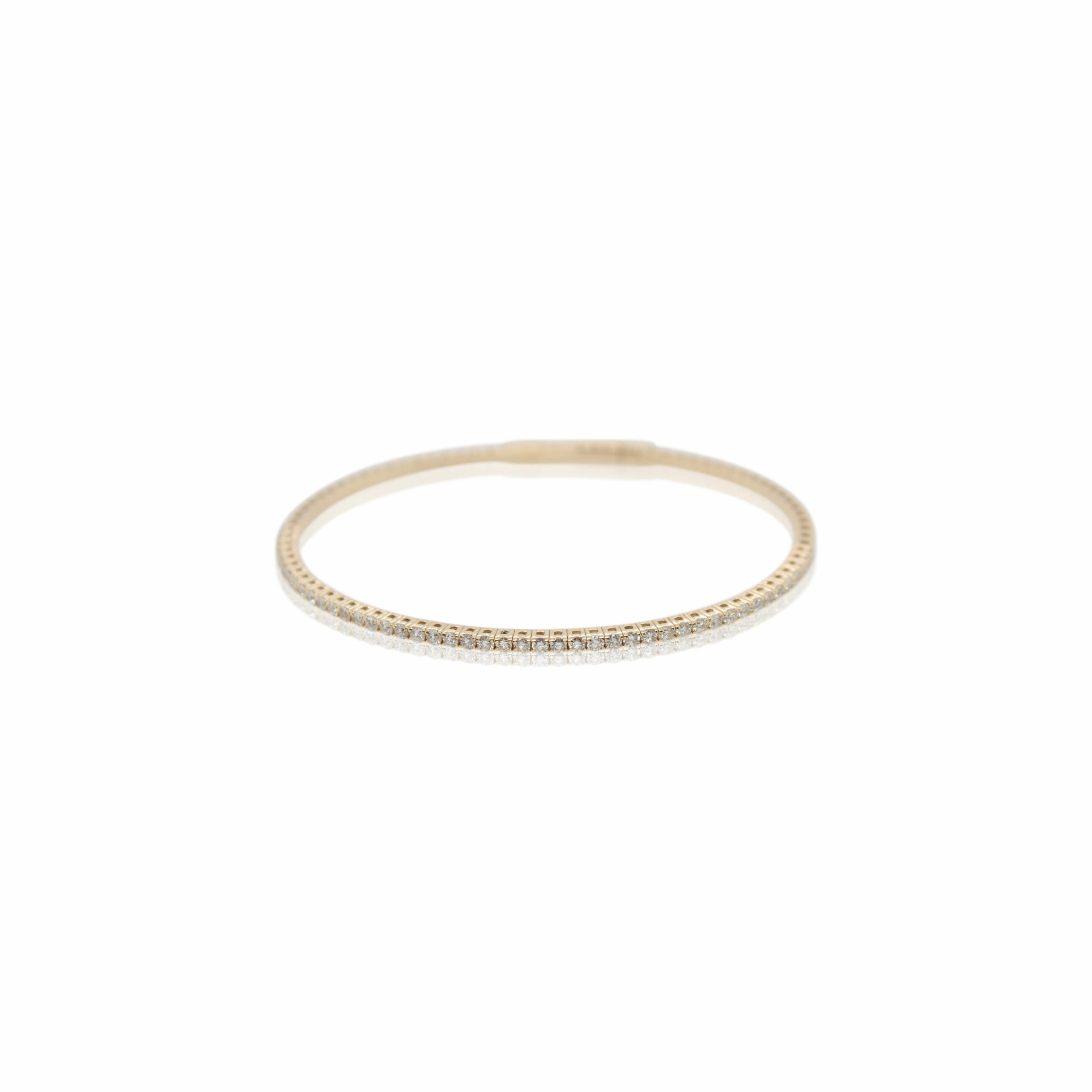 Yellow Gold Diamond Bangle Bracelet