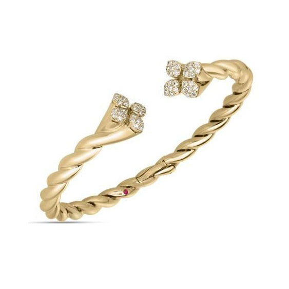 Roberto Coin Love in Verona Diamond Twist Bangle
