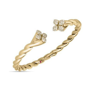 Roberto Coin Love in Verona Diamond Twist Bangle