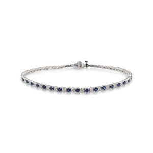 Sapphire and Diamond Tennis Bracelet