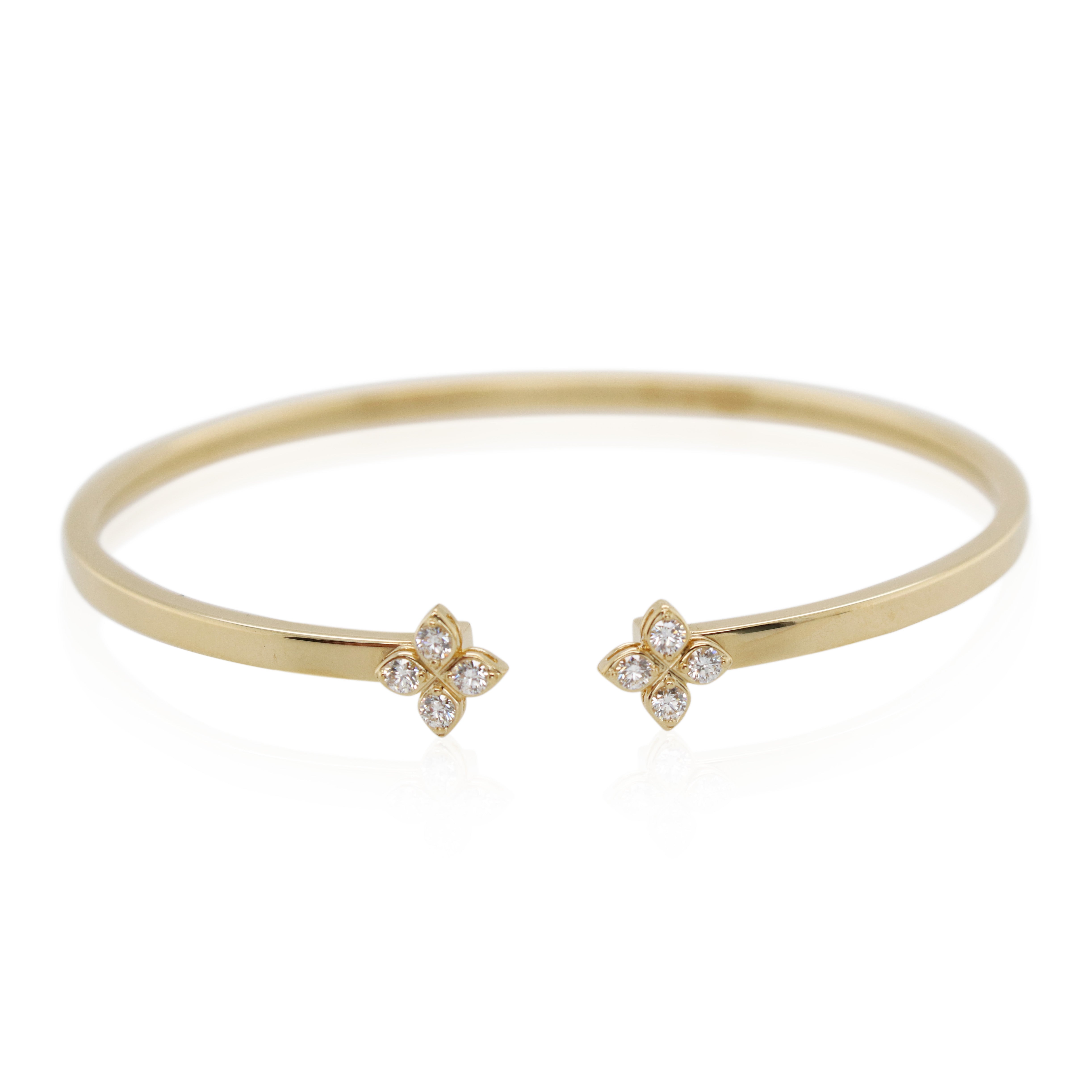 Roberto Coin Floral Diamond Bangle