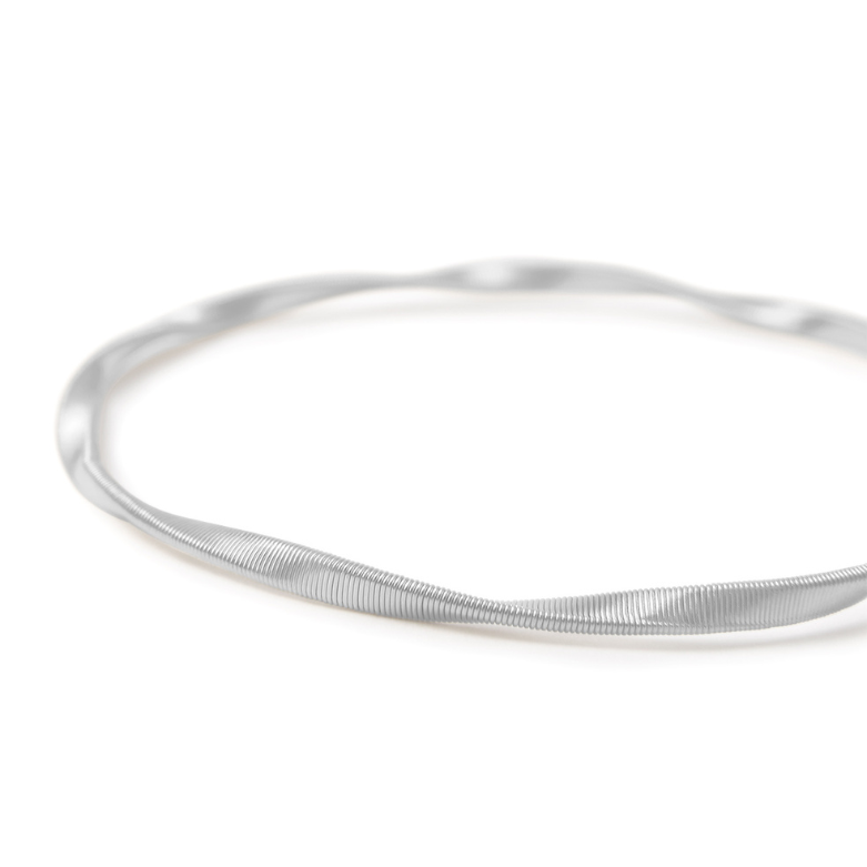 Marco Bicego Marrakech Collection 18k White Gold Twisted Coil Bracelet