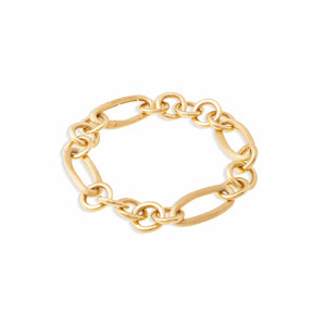 Marco Bicego Jaipur Link Collection 18K Yellow Gold Mixed Link Bracelet