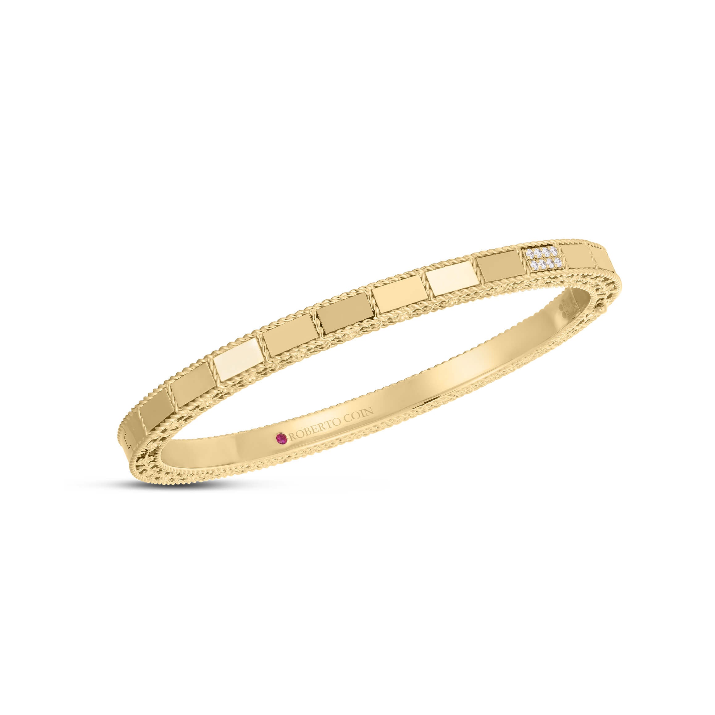 Roberto Coin Mosaic Diamond Bangle Bracelet