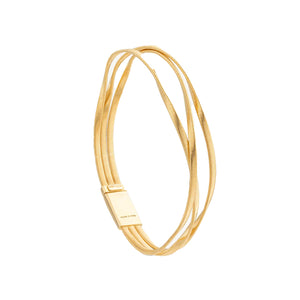Marco Bicego Marrakech Collection 18k Yellow Gold 3-Strand Coil Bracelet