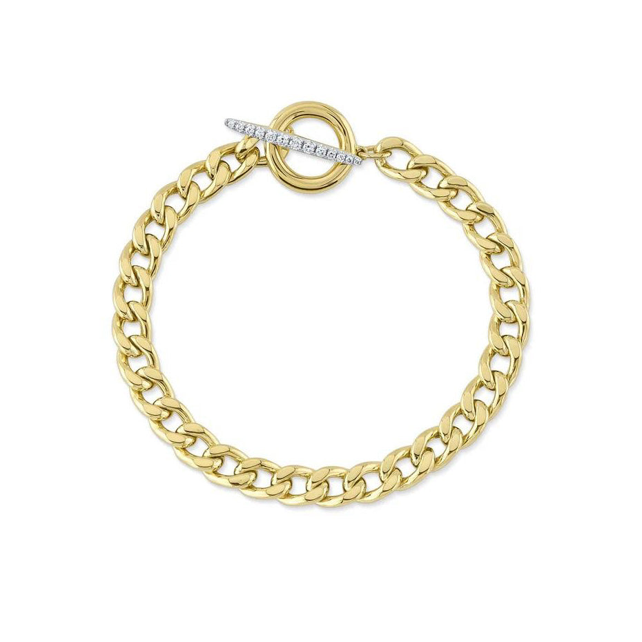 Diamond Toggle Link Bracelet