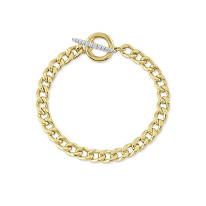 Diamond Toggle Link Bracelet