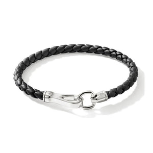Black Leather Cord Bracelet