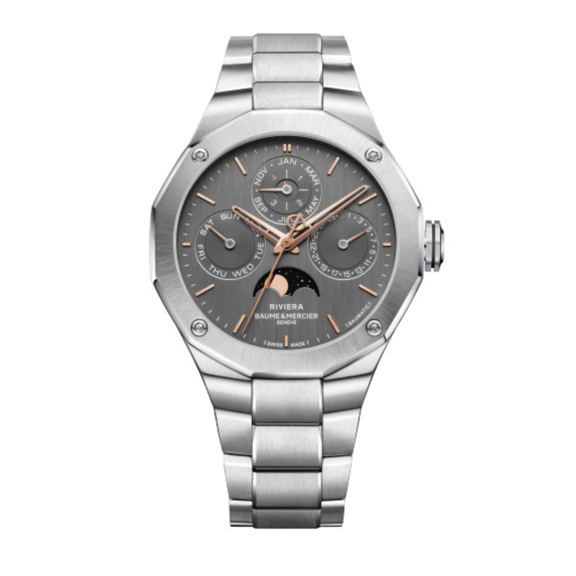 Baume & Mercier Riviera Perpetual Calendar Automatic 40mm Watch