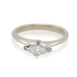 0.60ct Marquise Diamond East-West Ring