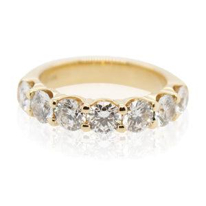 Yellow Gold 7 Diamond Band