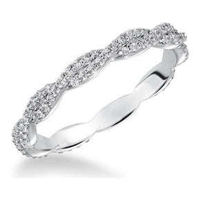 Estate Diamond Twisted Eternity Band