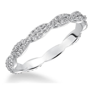 Estate Diamond Twist Eternity Band