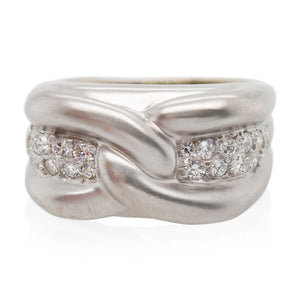 Estate Marlene Stowe Diamond Knot Ring